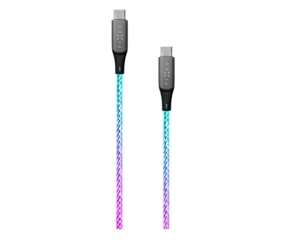 Kabel FIXED Świecący Kabel USB-C/USB-C 1,2m PD 60W